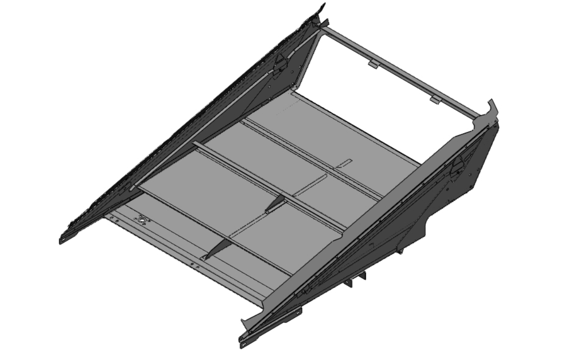 87574904 Caixa de Peneira Inferior New Holland CR 9060 - Mp Peças