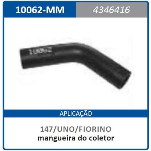 Mangueira 10062-mm Do Coletor Fiat 147 / Uno / Fiorino