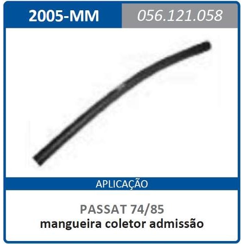 Mangueira 2005-mm Coletor De Admissão Passat 74 Até 85