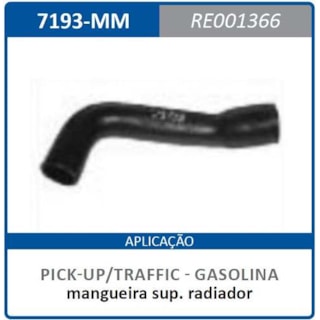 Mangueira 7193-mm Superior Radiador Pick-up/traffic Gasolina